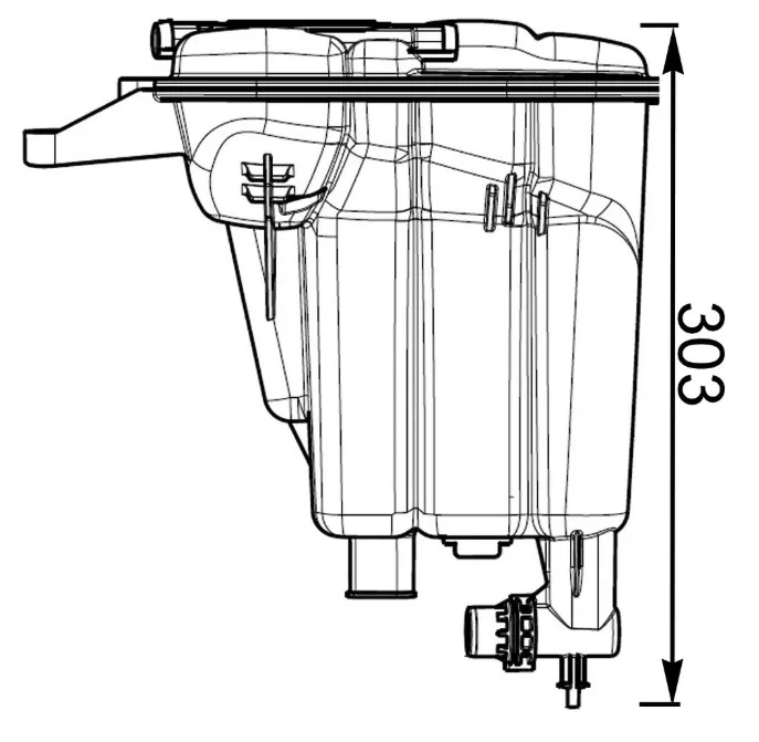CRT 95 000S – CLEVITE 77 Coolant Reservoir, OE Replacement